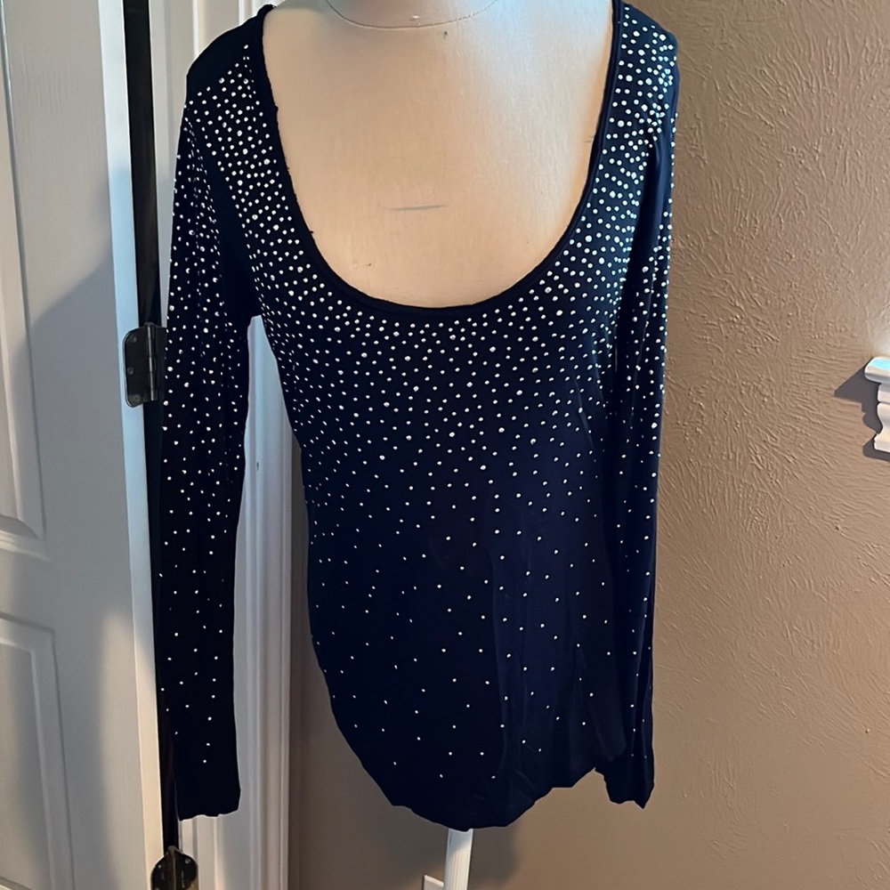 Long sleeve blingy top